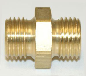 Double nipple 1/4" extern - 1/4" extern
