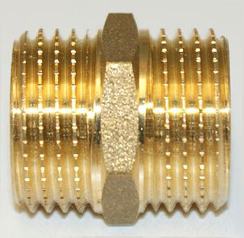 Double nipple 1/2" extern - 1/2" extern