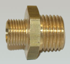 Reducing double nipple 1/8" extern - 1/4" extern